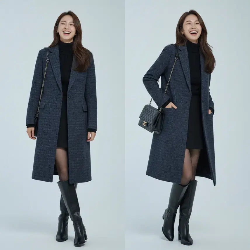 [BUNJANG] Club Monaco Cashmere & Alpaca Blend Check Coat / [새상품]*드뎌꺼낸*봄06*클럽모나코 캐시미어&알파카 혼방 체크 코트
