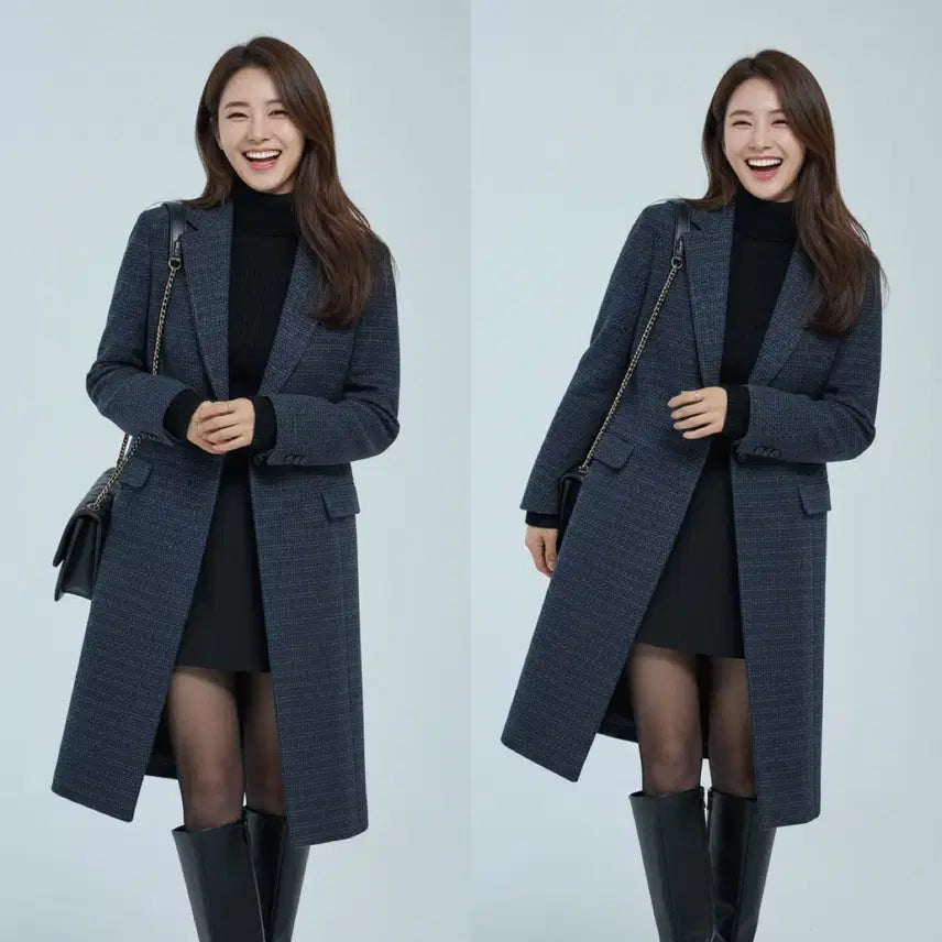 [BUNJANG] Club Monaco Cashmere & Alpaca Blend Check Coat / [새상품]*드뎌꺼낸*봄06*클럽모나코 캐시미어&알파카 혼방 체크 코트