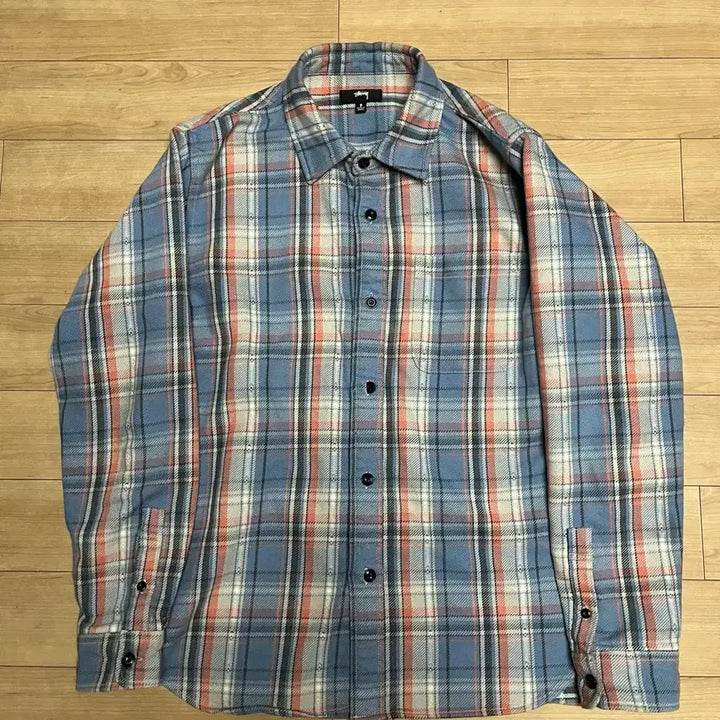 [SOLD OUT] 스투시 단 dan 워시드 플레이드 셔츠