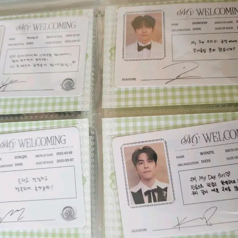 [BUNJANG] Day6 5th Generation Kit ID Card Bundle Set / 데이식스 5기 키트 아이디카드 일괄 양도