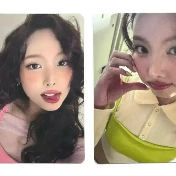 [BUNJANG] TWICE NAYEON POCA Set (2) + Lip Balm / 미개봉)트와이스 나연 퓌 포토카드 2매 한정 세트 립밤