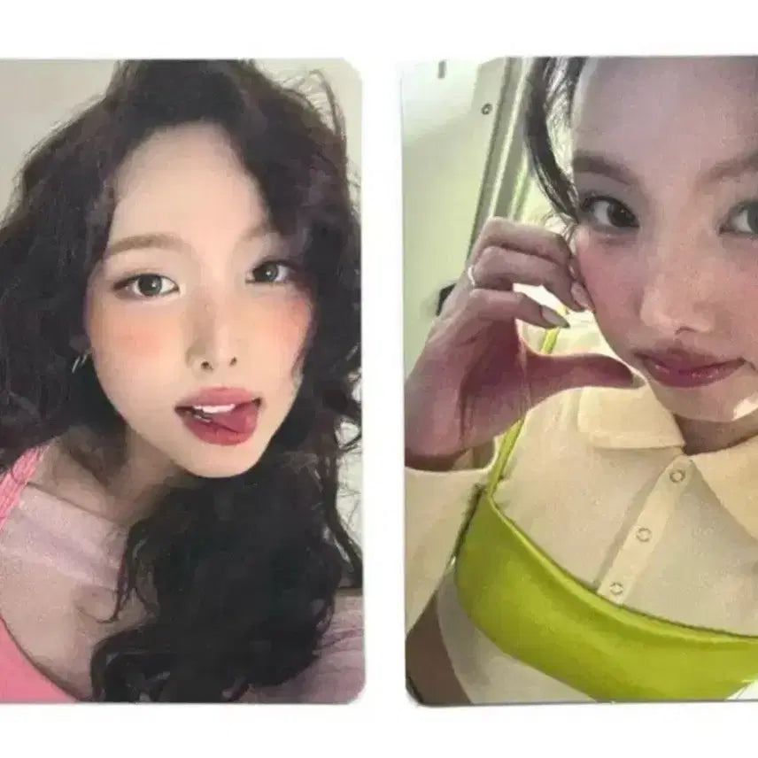 [BUNJANG] TWICE NAYEON POCA Set (2) + Lip Balm / 미개봉)트와이스 나연 퓌 포토카드 2매 한정 세트 립밤
