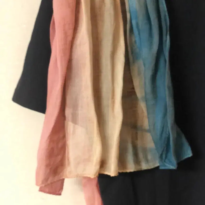 [BUNJANG] Rainbow Natural Dye Scarf / 무지개 빛 천연염색스카프(Free사이즈)