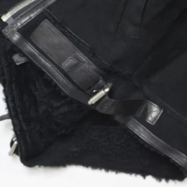 [BUNJANG] Maje Lambskin Shearling Mouton Jacket / 마쥬 여성 55 적당 양가죽 양털 무스탕 점퍼 자켓