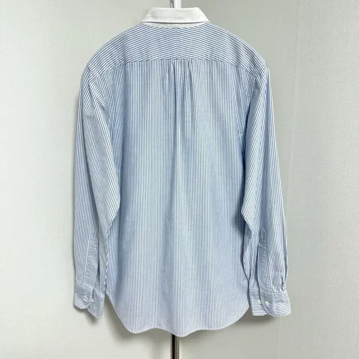 [BUNJANG] H.A.V.E.S.T. S.A.C Cotton Striped Shirt / 하버색 코튼  스트라이프 셔츠 스카이