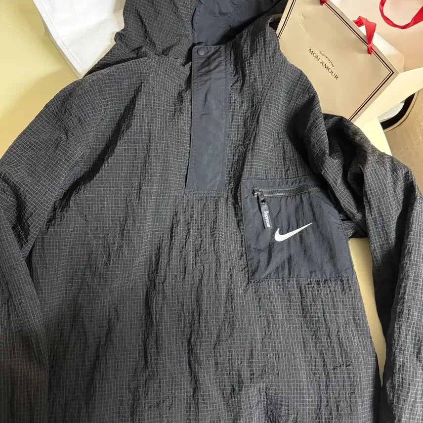 [BUNJANG] Supreme x Nike Anorak Black / [M] 슈프림x나이키 아노락 블랙