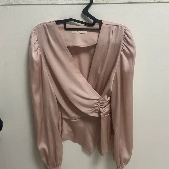 [BUNJANG] Silk Blouse - Pink / 실크 블라우스 핑크