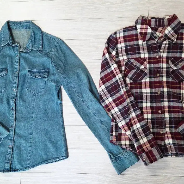 [BUNJANG] Woman's Outerwear Jacket Bundle Set / 여성 야상 자켓 S사이즈, 청남방 (3종 일괄)