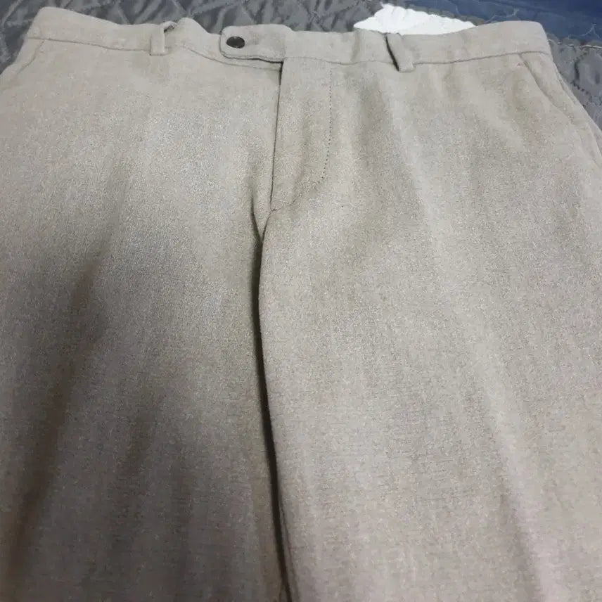 [BUNJANG] Beanpole Slony Brushed Chambray Cotton Slacks (34) / (이태리 원사)빈폴 슬로니 라인 브러쉬드 샴브레이 코튼 슬랙스 (34)