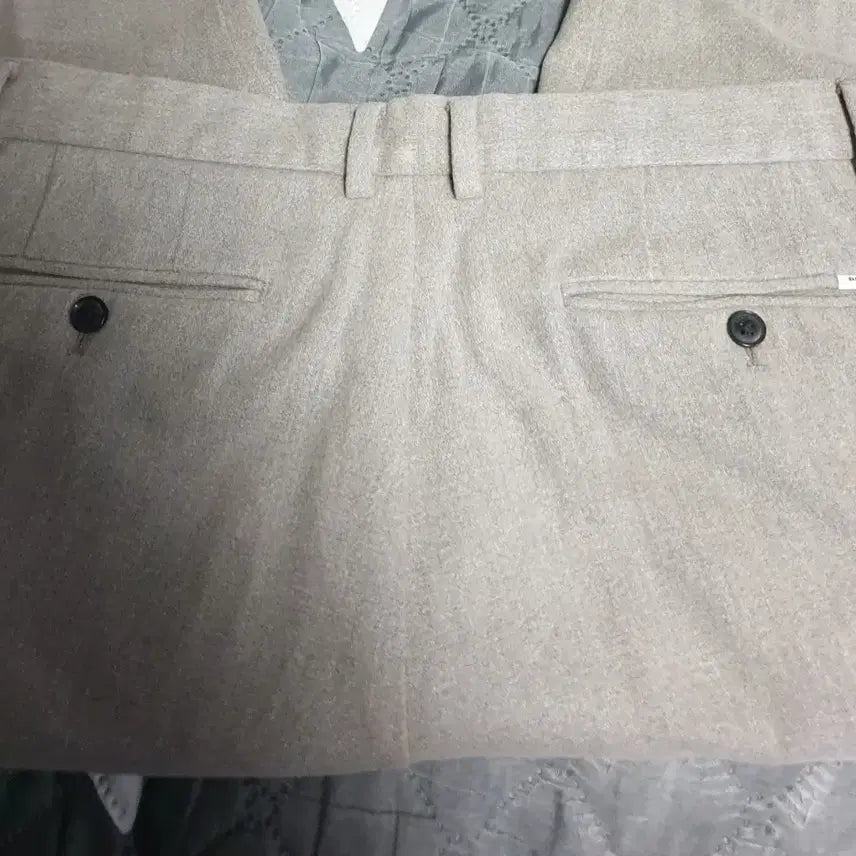 [BUNJANG] Beanpole Slony Brushed Chambray Cotton Slacks (34) / (이태리 원사)빈폴 슬로니 라인 브러쉬드 샴브레이 코튼 슬랙스 (34)