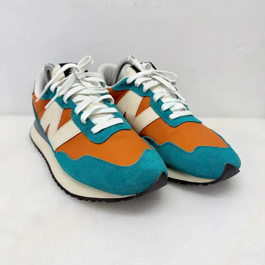 [BUNJANG] New Balance 237 Orange Green Sneakers / (275)뉴발란스 운동화 237 오렌지그린