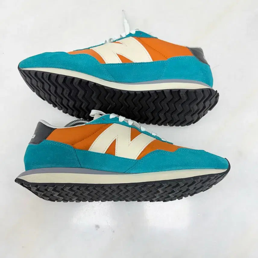 [BUNJANG] New Balance 237 Orange Green Sneakers / (275)뉴발란스 운동화 237 오렌지그린