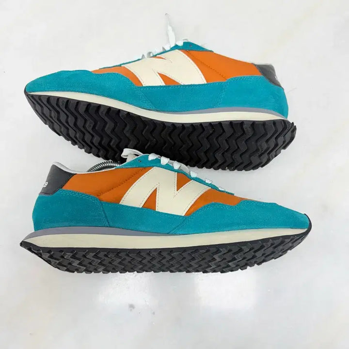 [BUNJANG] New Balance 237 Orange Green Sneakers / (275)뉴발란스 운동화 237 오렌지그린