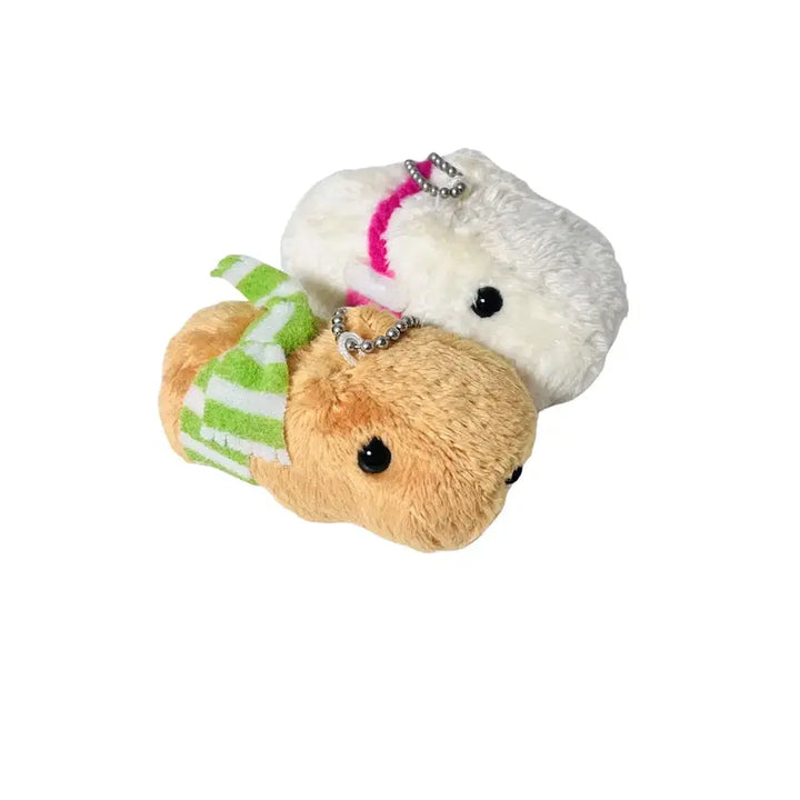 [BUNJANG] Winter Capybara Plush Keyring / [고전]겨울 카피바라상 인형 키링 장갑 목도리