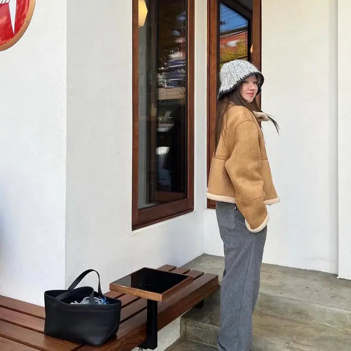 [BUNJANG] Priveil Shearling Reversible Mouton Jacket / 프리베일 시어링 리버시블 무스탕 자켓