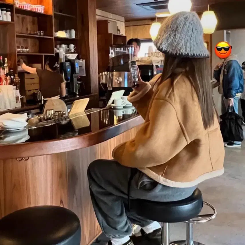 [BUNJANG] Priveil Shearling Reversible Mouton Jacket / 프리베일 시어링 리버시블 무스탕 자켓