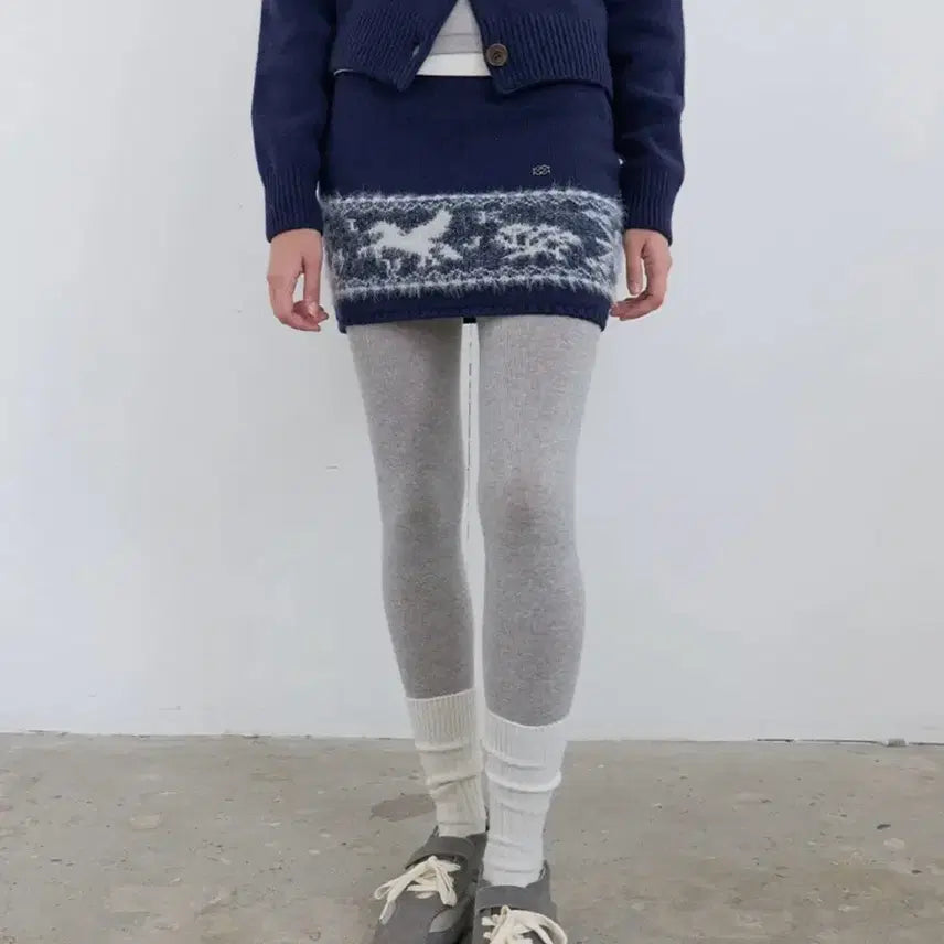 [BUNJANG] Nordic Knit Mini Skirt / 기준 노르딕 니트 미니스커트 Nordic Knit Mini Skirt