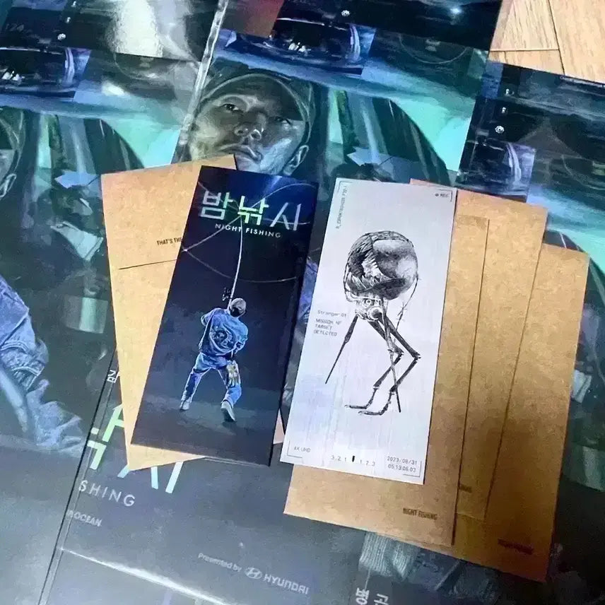 [BUNJANG] Romance &amp; Mona Lisa &amp; Night Fishing Film Mark &amp; Poster Bundle / 연애빠진로맨스 필름마크 모나리자와블러드문 영화손석구전종서싸인 밤낚시TTT