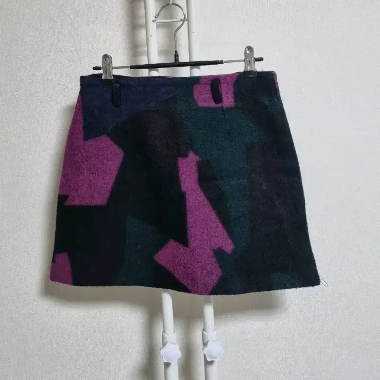 [BUNJANG] S132 Pattern Mini Skirt / S132 패턴 모직미니스커트