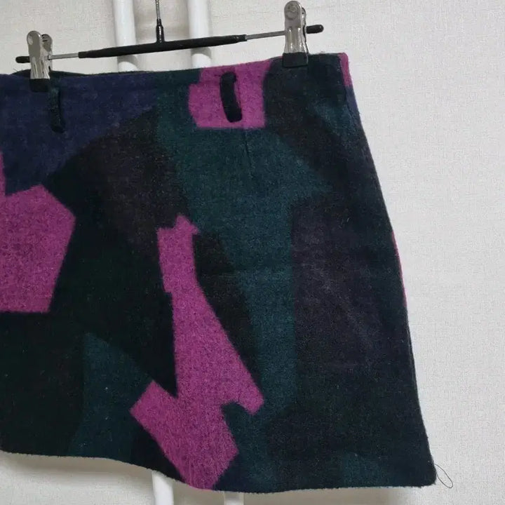 [BUNJANG] S132 Pattern Mini Skirt / S132 패턴 모직미니스커트