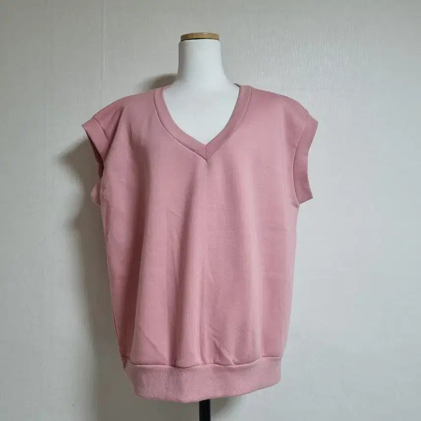 [BUNJANG] Pink V-Neck Training Set / ST79 기모핑크색 브이넥 트레이닝복 세트