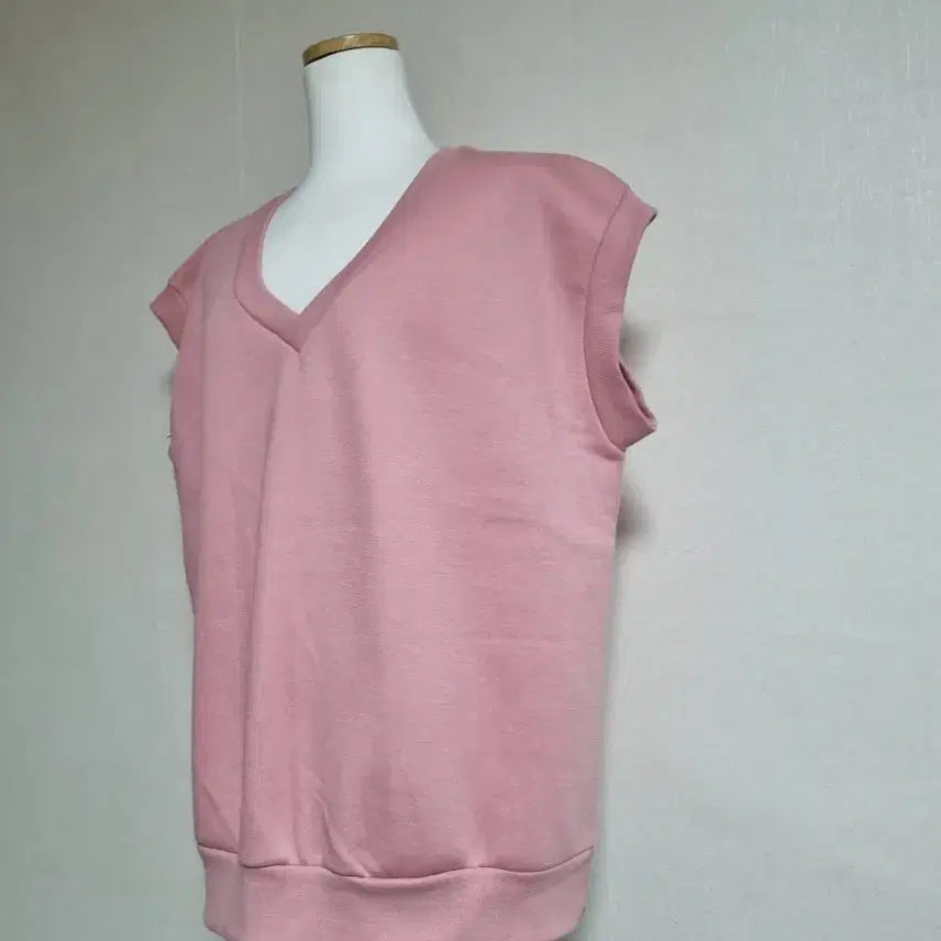 [BUNJANG] Pink V-Neck Training Set / ST79 기모핑크색 브이넥 트레이닝복 세트