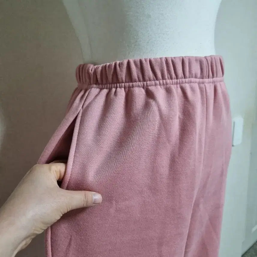 [BUNJANG] Pink V-Neck Training Set / ST79 기모핑크색 브이넥 트레이닝복 세트