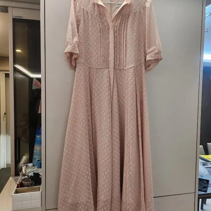 [BUNJANG] Hanseom Mine Pink Dress / 한섬의류 마인핑크원피스
