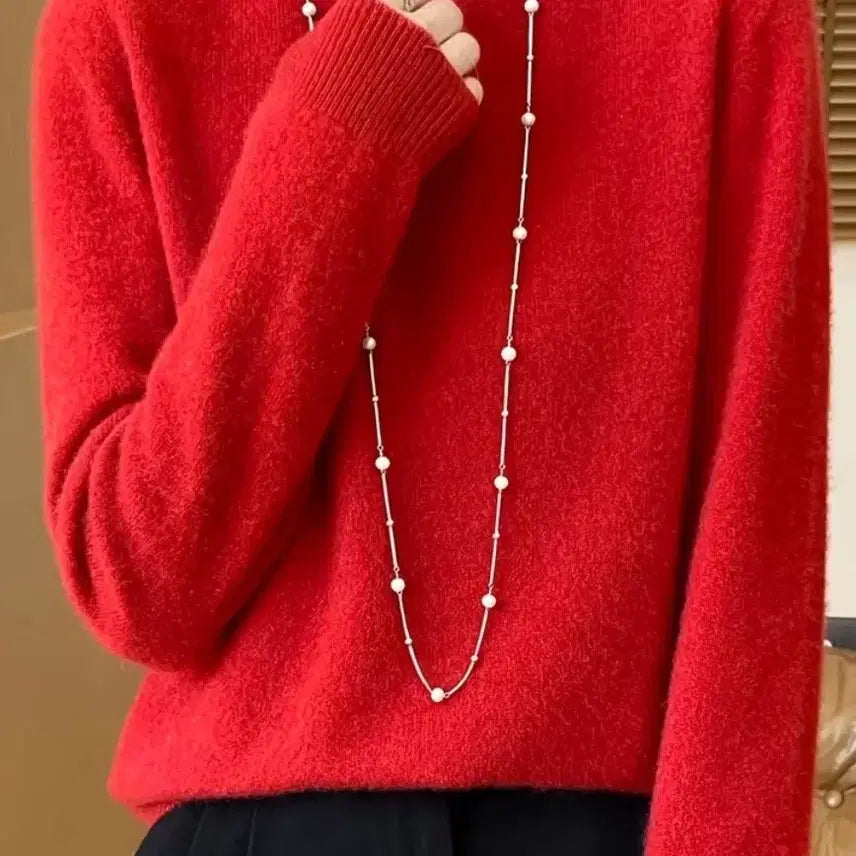 [BUNJANG] Wool Knit Top / 양모100 니트티 66~77