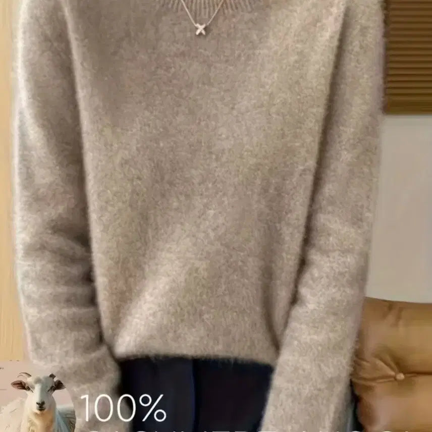 [BUNJANG] Wool Knit Top / 양모100 니트티 66~77