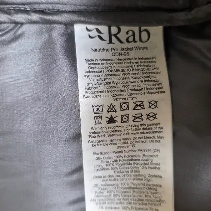 [BUNJANG] Rab Neutrino Pro Women's Padded Jacket Black S / 랩 뉴트리노 프로 여성 패딩 블랙 S
