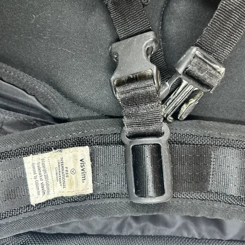 [BUNJANG] VISVIM All Black Leather Mix Ballistic Backpack 20L / VISVIM 올드비즈빔 올블랙 레더믹스 발리스틱 백팩 20L