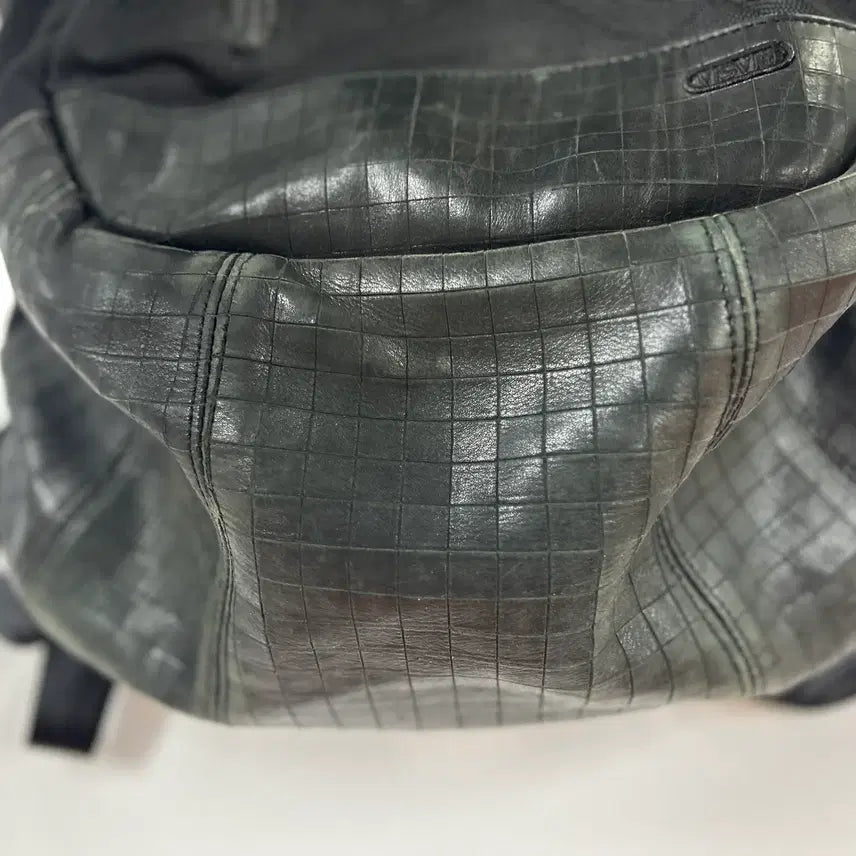 [BUNJANG] VISVIM All Black Leather Mix Ballistic Backpack 20L / VISVIM 올드비즈빔 올블랙 레더믹스 발리스틱 백팩 20L