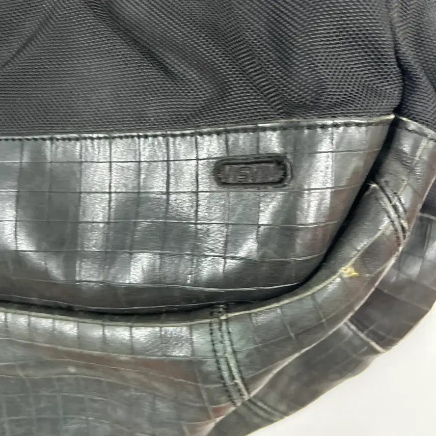 [BUNJANG] VISVIM All Black Leather Mix Ballistic Backpack 20L / VISVIM 올드비즈빔 올블랙 레더믹스 발리스틱 백팩 20L