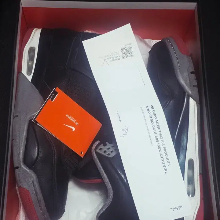 [BUNJANG] Nike Jordan 4 Bred Reimagined Sneakers / 조던4 리메이진 브레드