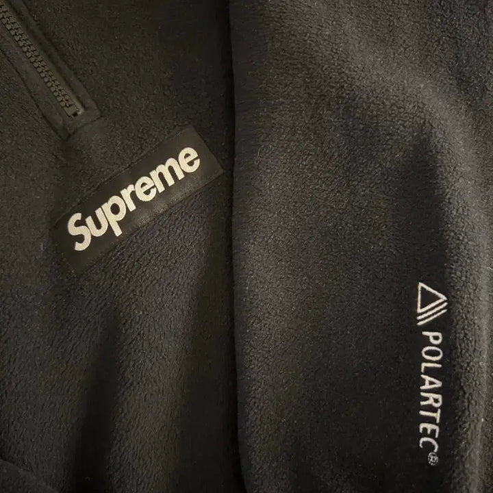 [BUNJANG] Supreme Polartec Face Mask Half Zip Hoodie Black / M 슈프림 폴라텍 페이스마스크 하프 집 후드 블랙