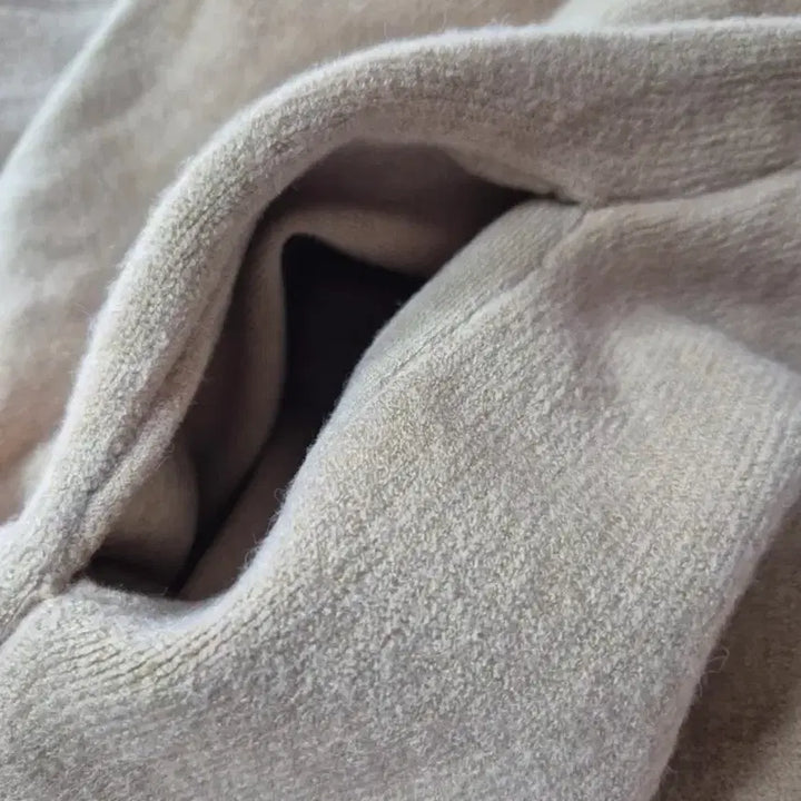 [BUNJANG] Beige Knit Long Cardigan / (피팅만)베이지 코트 숄 니트 롱가디건