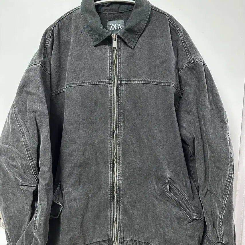 [BUNJANG] Zara Black Denim Work Jacket / [L]자라 블랙 데님 워크자켓