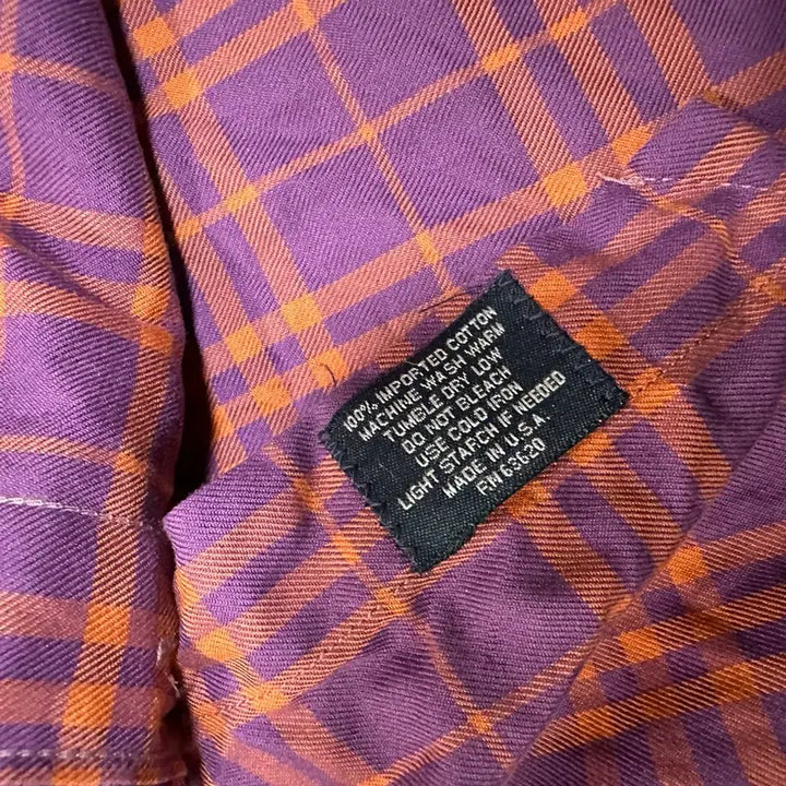 [BUNJANG] Burberry London Purple Check Shirt / 버버리 런던 퍼플 체크 셔츠