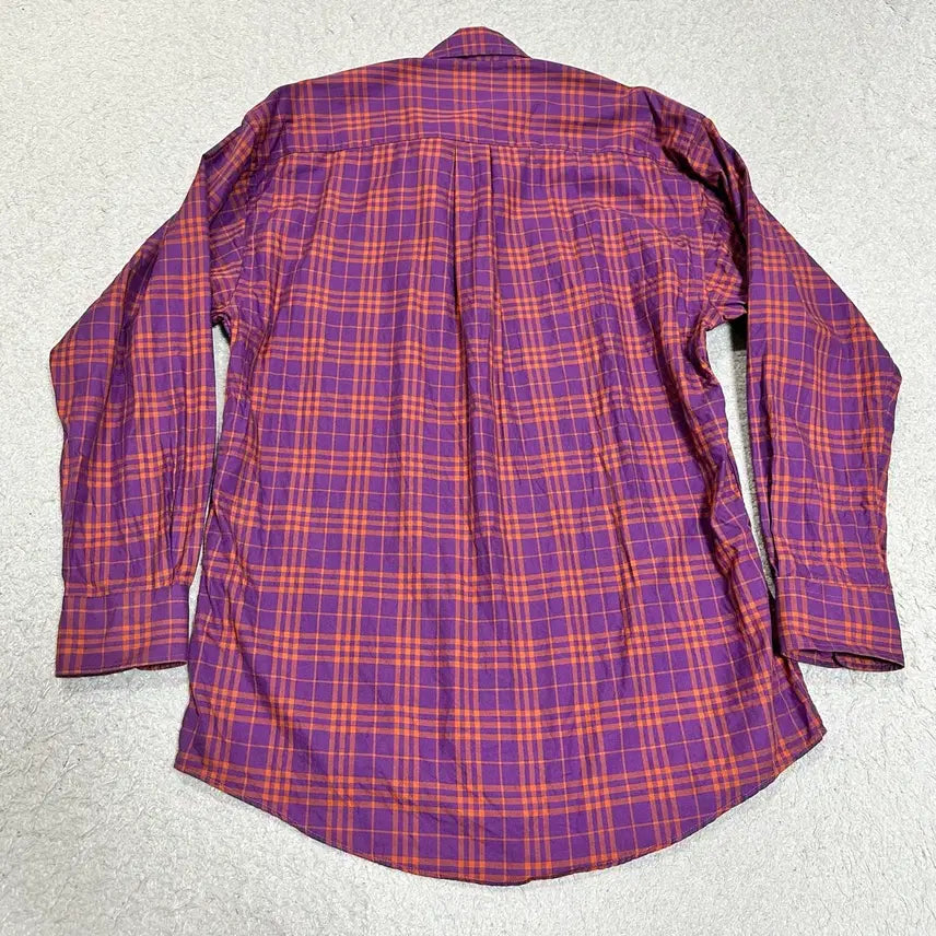 [BUNJANG] Burberry London Purple Check Shirt / 버버리 런던 퍼플 체크 셔츠