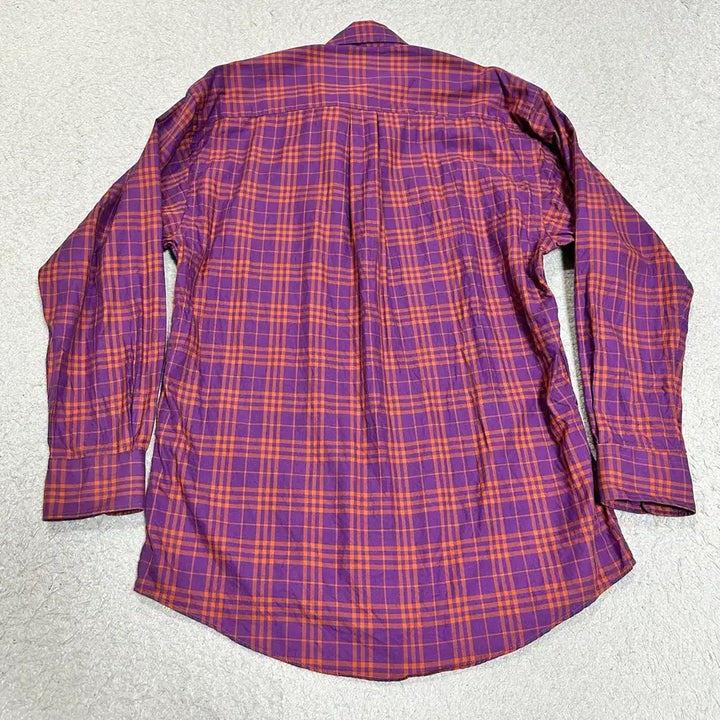 [BUNJANG] Burberry London Purple Check Shirt / 버버리 런던 퍼플 체크 셔츠