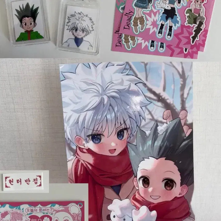[BUNJANG] Hunter x Hunter Phantom Troupe Sticker & Photo Bundle / 일괄처분) 헌터헌터 헌헌 클로로환영여단스티커 증명사진 포스터