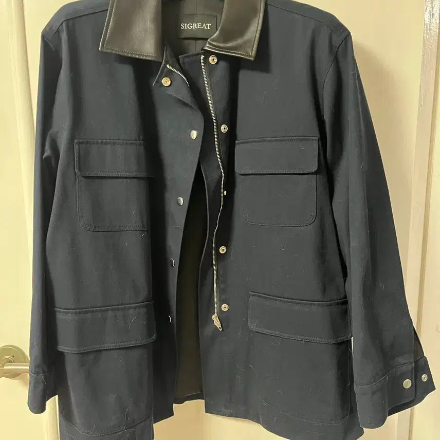 [BUNJANG] SIGREAT Navy Field Jacket / SIGREAT 네이비 필드자켓 프리사이즈