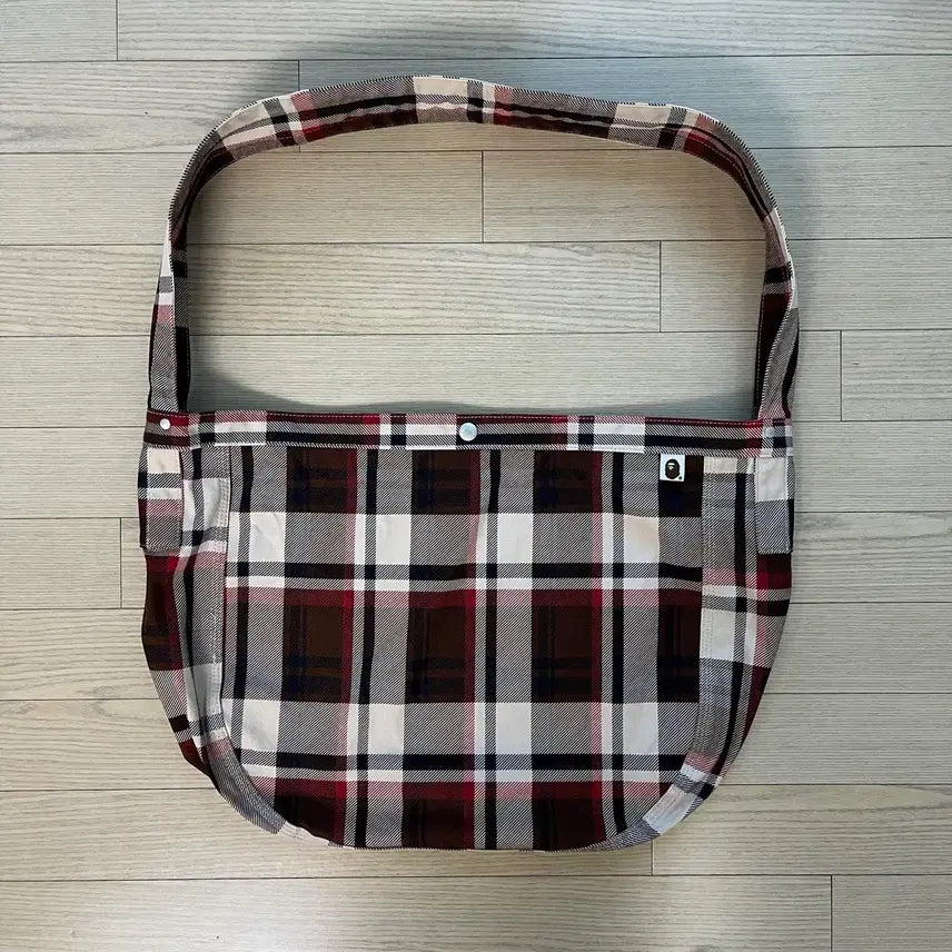[BUNJANG] Bape Check Crossbody Bag / 베이프 체크 크로스백