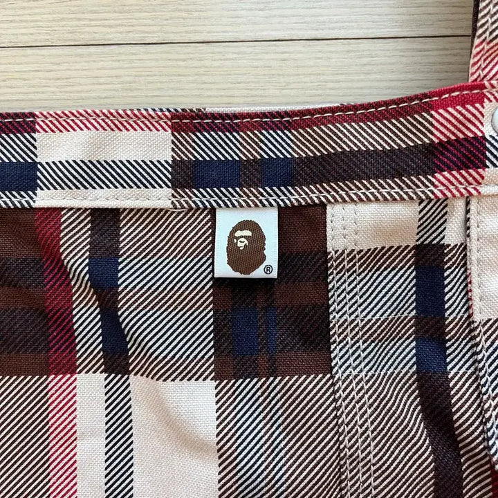 [BUNJANG] Bape Check Crossbody Bag / 베이프 체크 크로스백