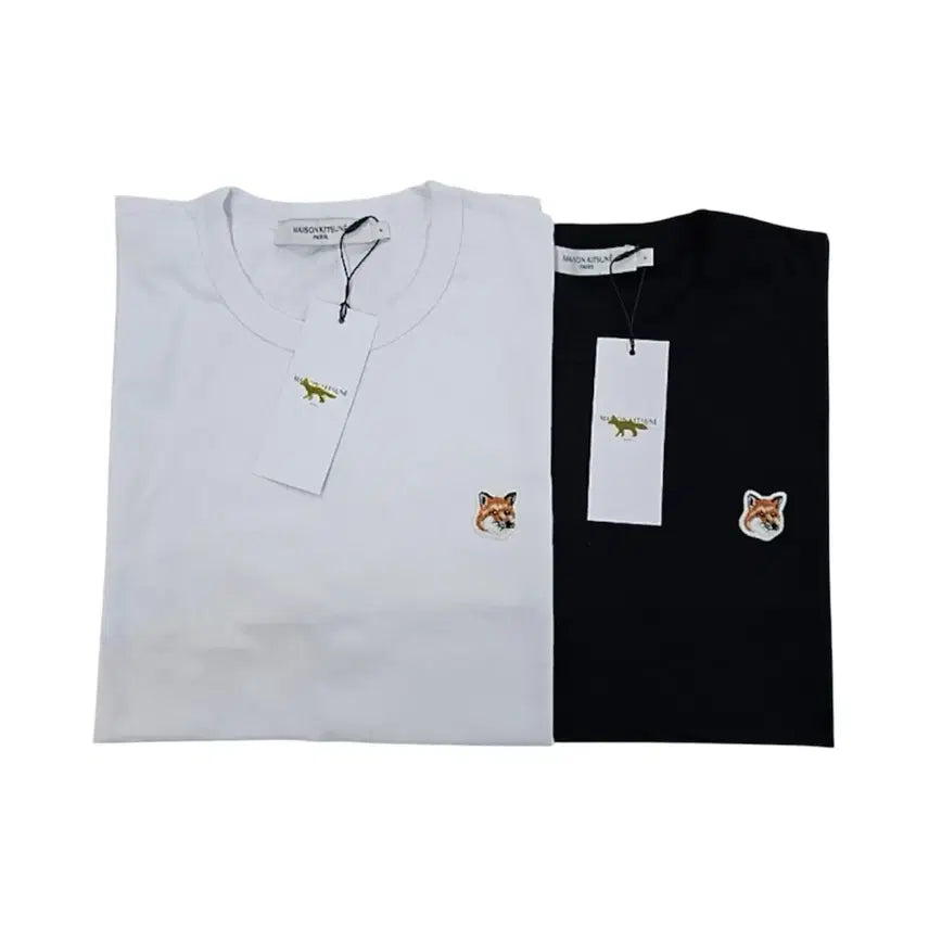 [BUNJANG] Maison Kitsune Long Sleeve T-Shirt (Black/White) / 특가! 메종키츠네 롱슬리브(긴팔)티셔츠 블랙/화이트 (남녀공용)