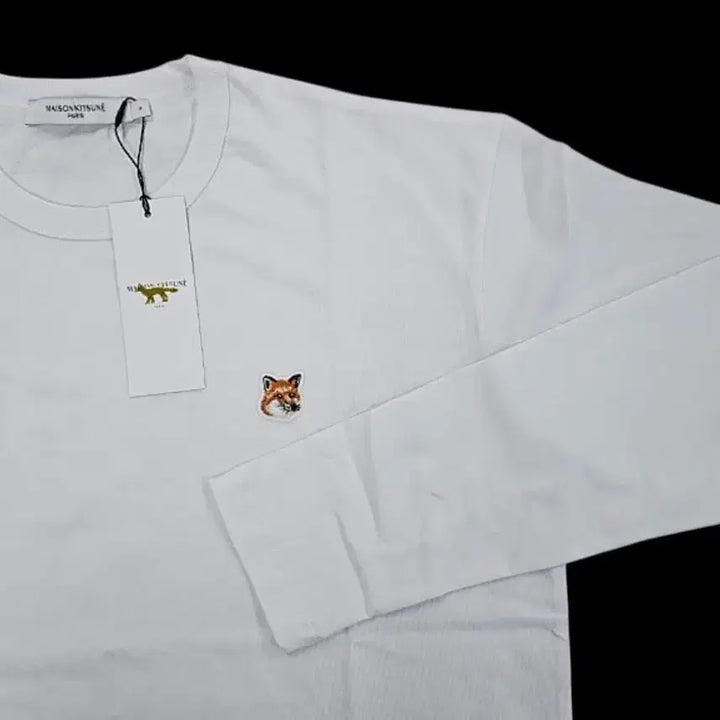[BUNJANG] Maison Kitsune Long Sleeve T-Shirt (Black/White) / 특가! 메종키츠네 롱슬리브(긴팔)티셔츠 블랙/화이트 (남녀공용)