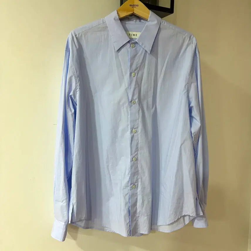 [BUNJANG] Time Homme Sky Blue Shirt / 24ss 타임옴므 셔츠