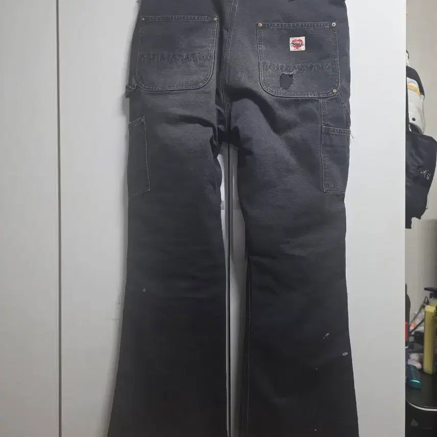 [BUNJANG] Saint Michael Double Knee Flare Jeans XL / 세인트미카엘 더블니 플레어 팬츠 XL