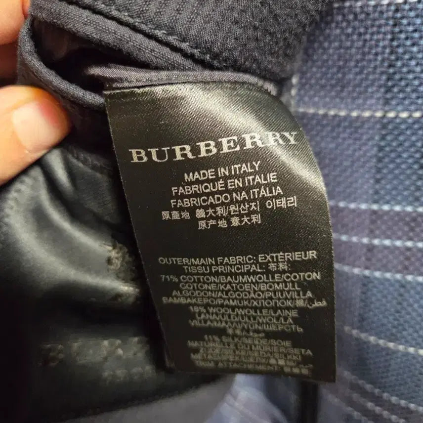 [BUNJANG] Burberry Prosum Seersucker Coat / 버버리 프로섬 시어서커 코트 46 오버핏